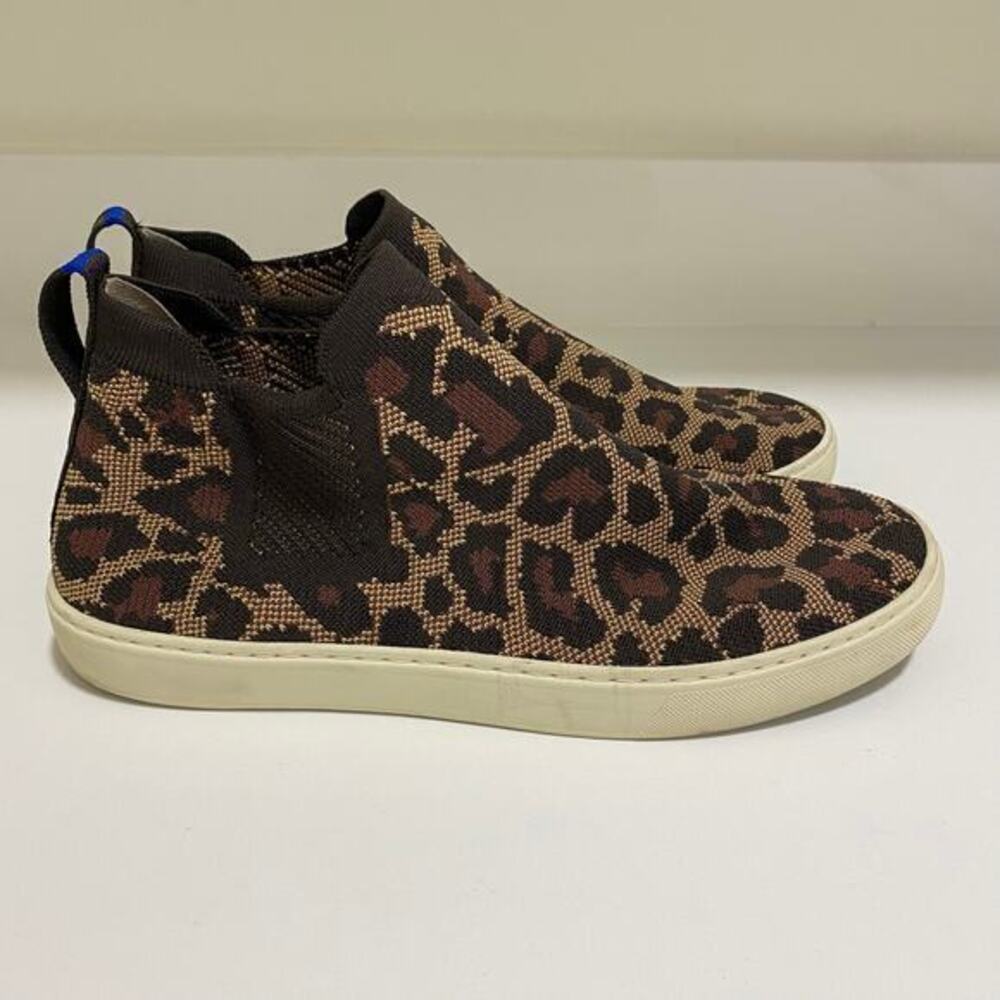 Rothy's Chelsea‎ Boot Sneaker Wildcat Leopard Cheetah Print Size 11.5